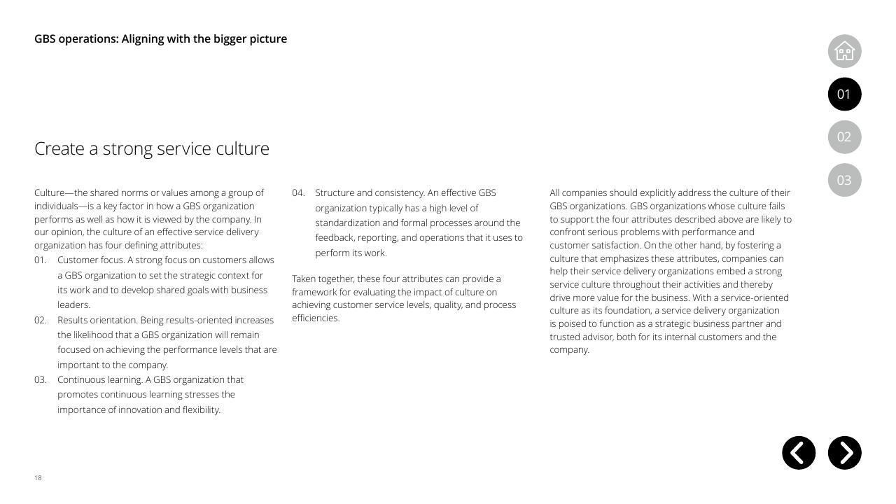 Text slide 18 from Global Business Services Performance Improvement Deloitte