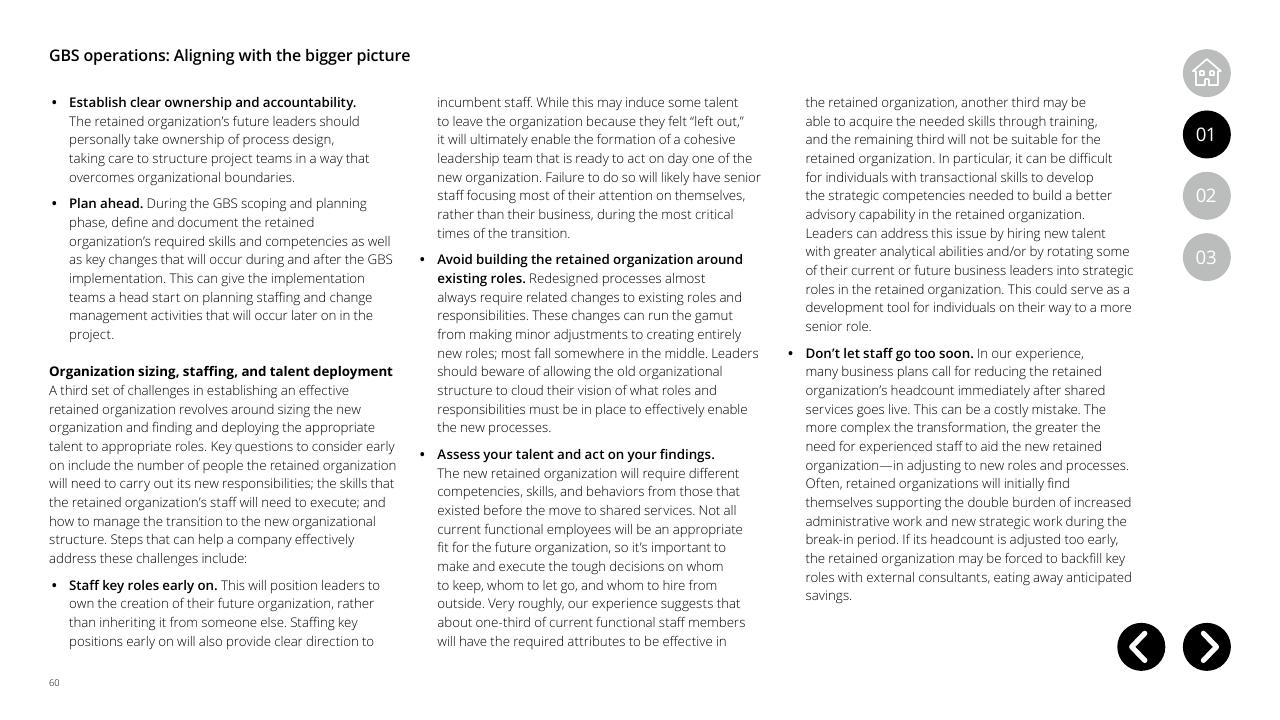 Text slide 60 from Global Business Services Performance Improvement Deloitte