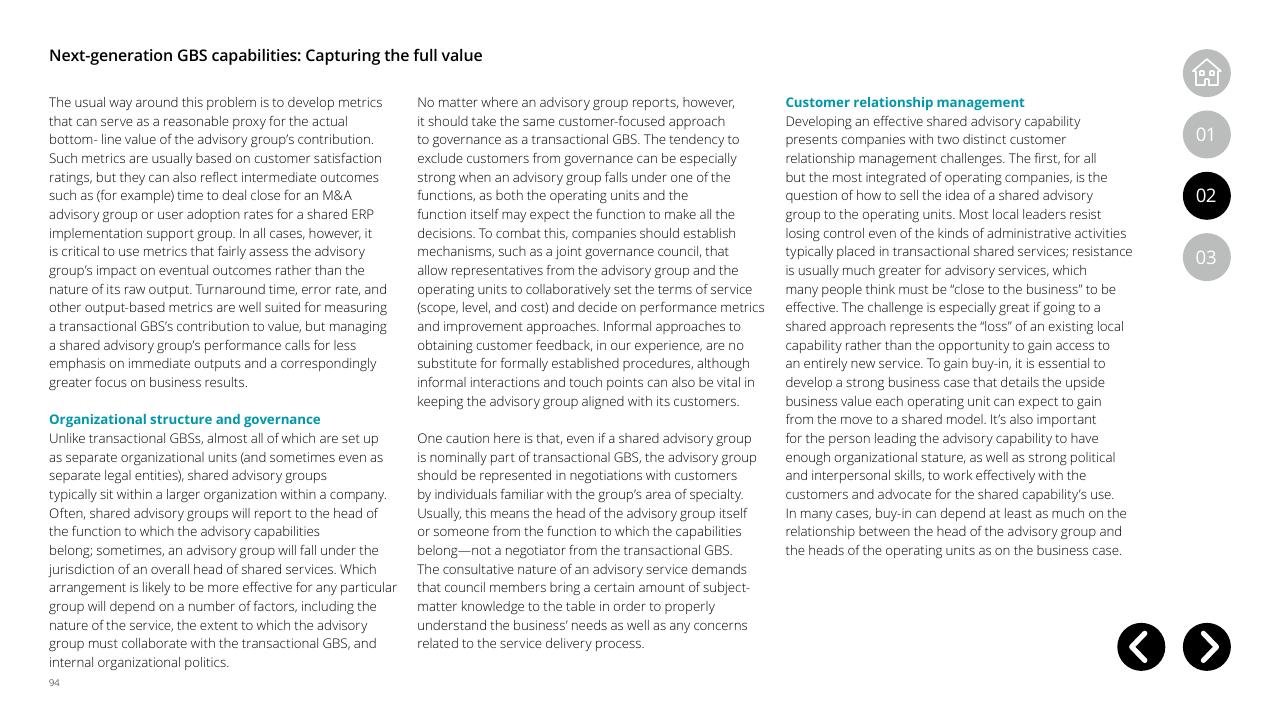 Text slide 94 from Global Business Services Performance Improvement Deloitte
