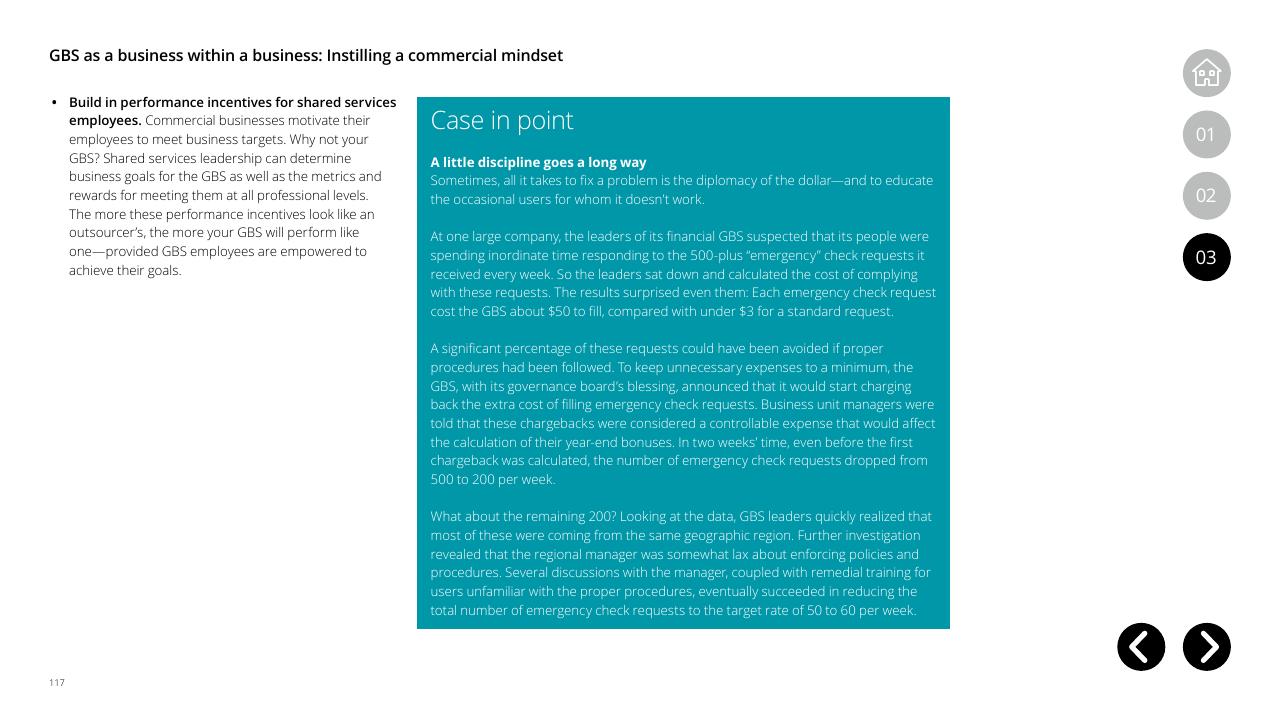 Case Study slide 117 from Global Business Services Performance Improvement Deloitte