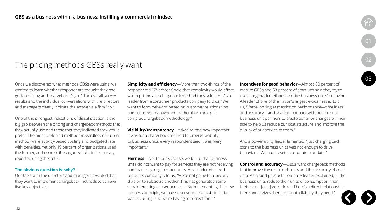 Text slide 122 from Global Business Services Performance Improvement Deloitte