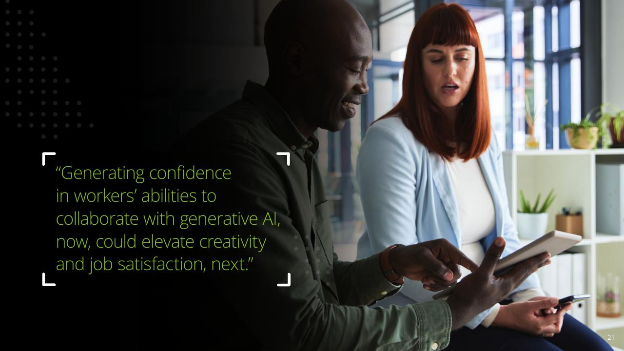 Quote slide 21 from Insights From The Leading Edge Of Generative AI Adoption Deloitte