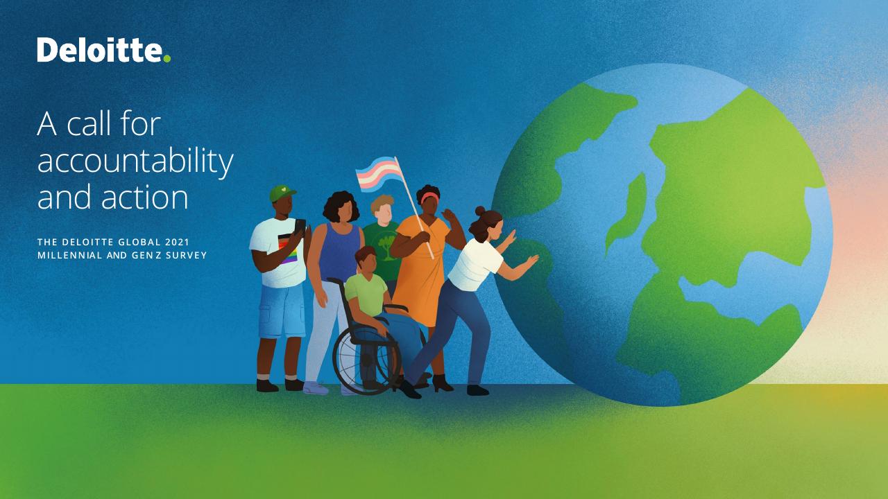 The Deloitte Global 2021 Millennial And Gen Z Survey Deloitte consulting deck cover