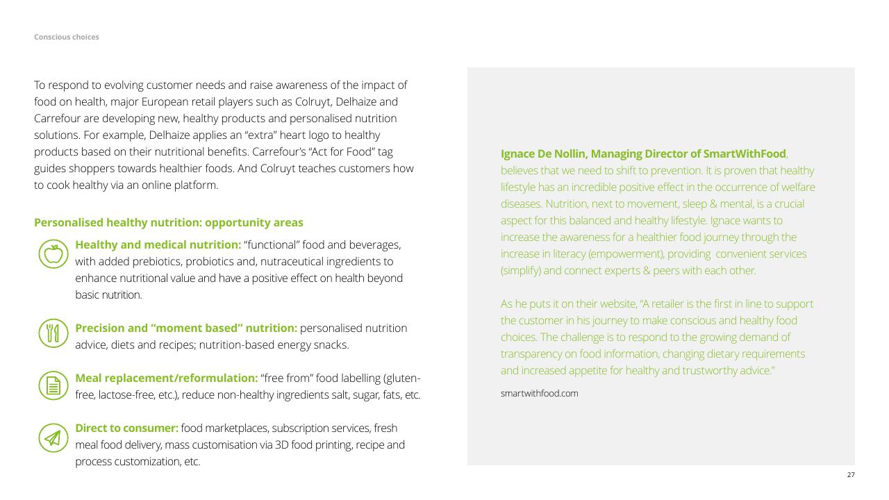 Text slide 27 from The Future Of Food Challenges Opportunities Deloitte