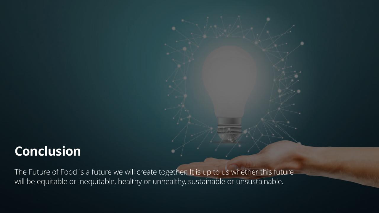 Cover slide 51 from The Future Of Food Challenges Opportunities Deloitte