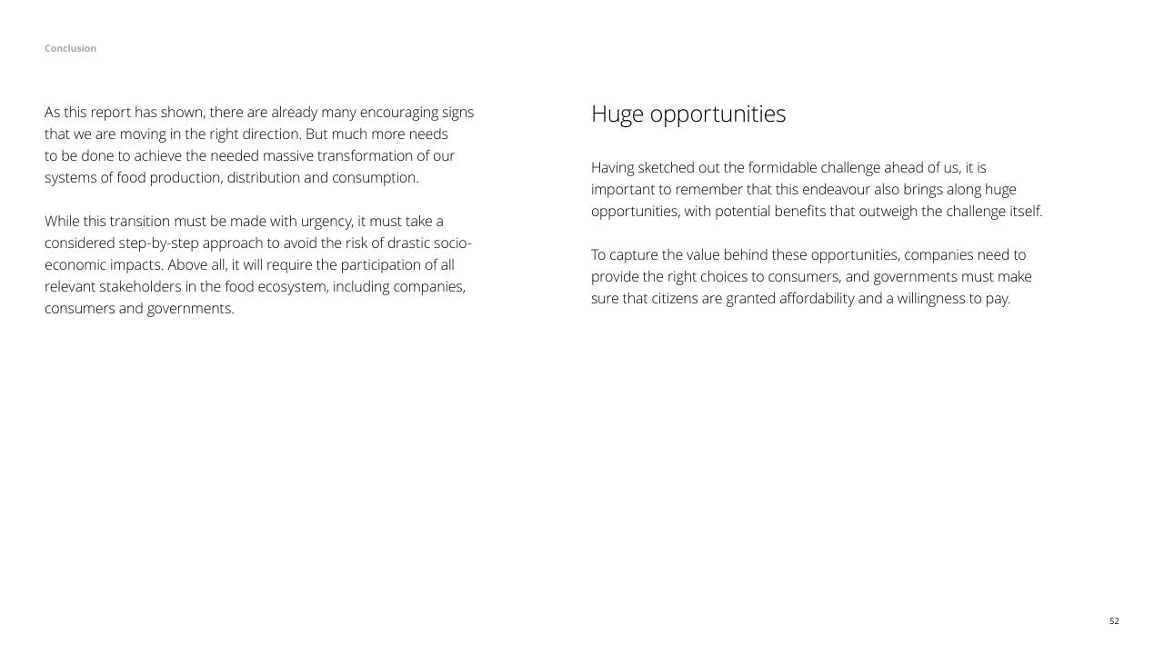Text slide 52 from The Future Of Food Challenges Opportunities Deloitte