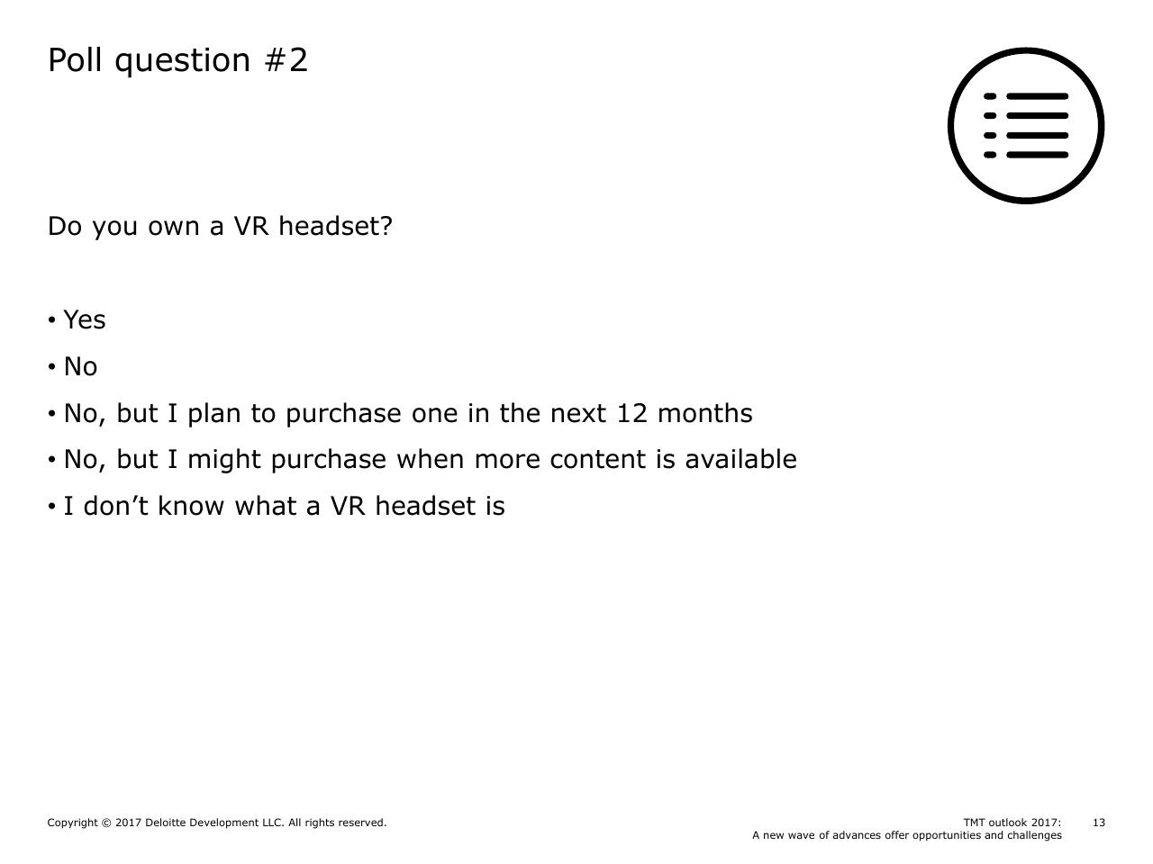 Text slide 13 from Tmt Outlook 2017_ A New Wave Of Advances Offer Opportunities And Challenges