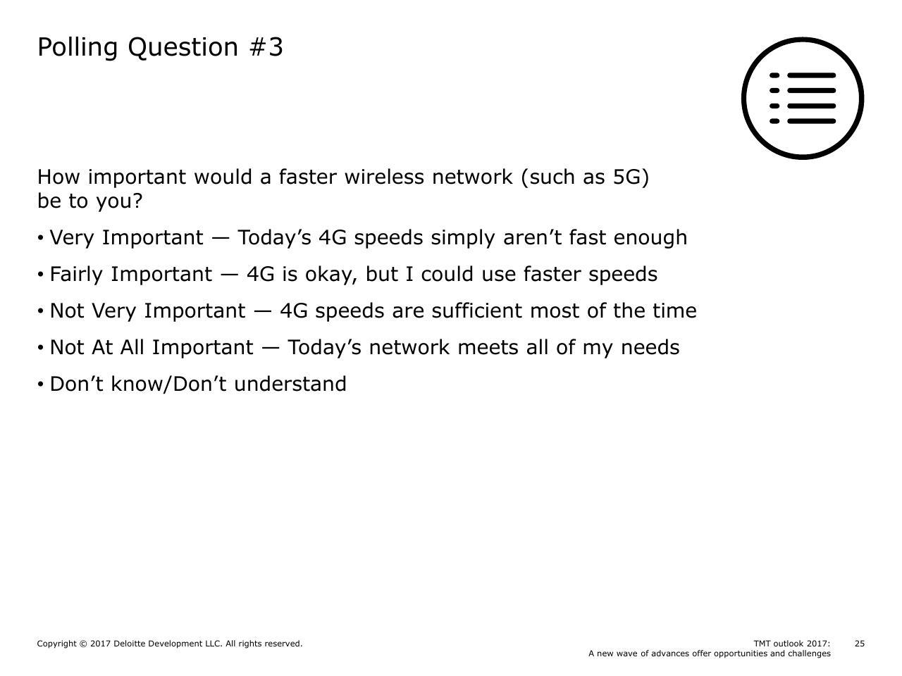 Text slide 25 from Tmt Outlook 2017_ A New Wave Of Advances Offer Opportunities And Challenges