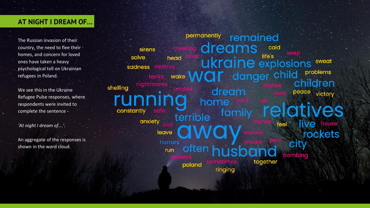 Text slide 19 from Ukraine Refugee Pulse Deloitte