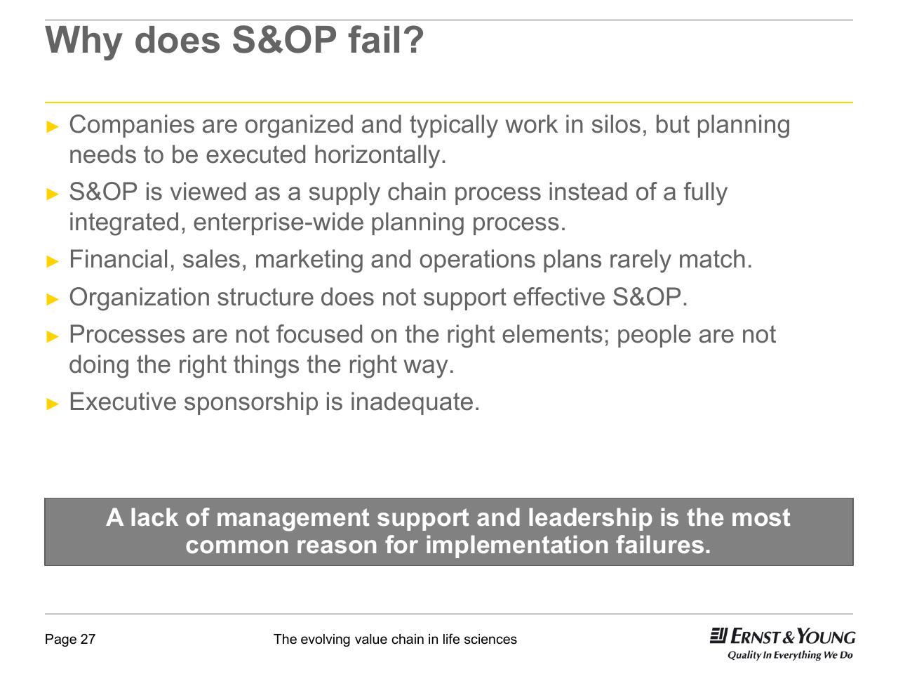 Text slide 27 from 22nd Annual Health Sciences Tax Conference The Evolving Value Chain In Life Sciences