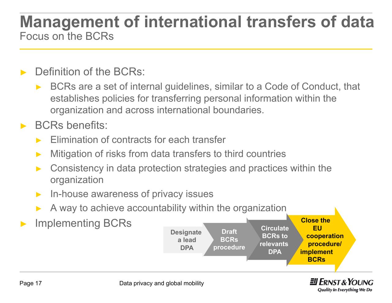 Process slide 17 from Data Privacy And Global Mobility