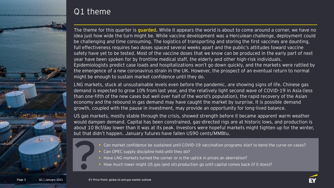 Text slide 3 from EY Price Point_ Global Oil And Gas Market Outlook