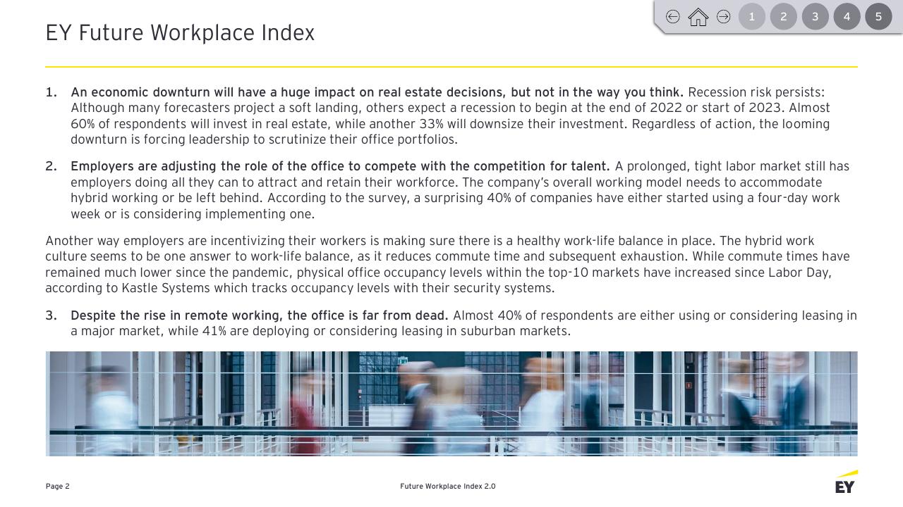 Text slide 2 from Future Workplace Index 20 EY