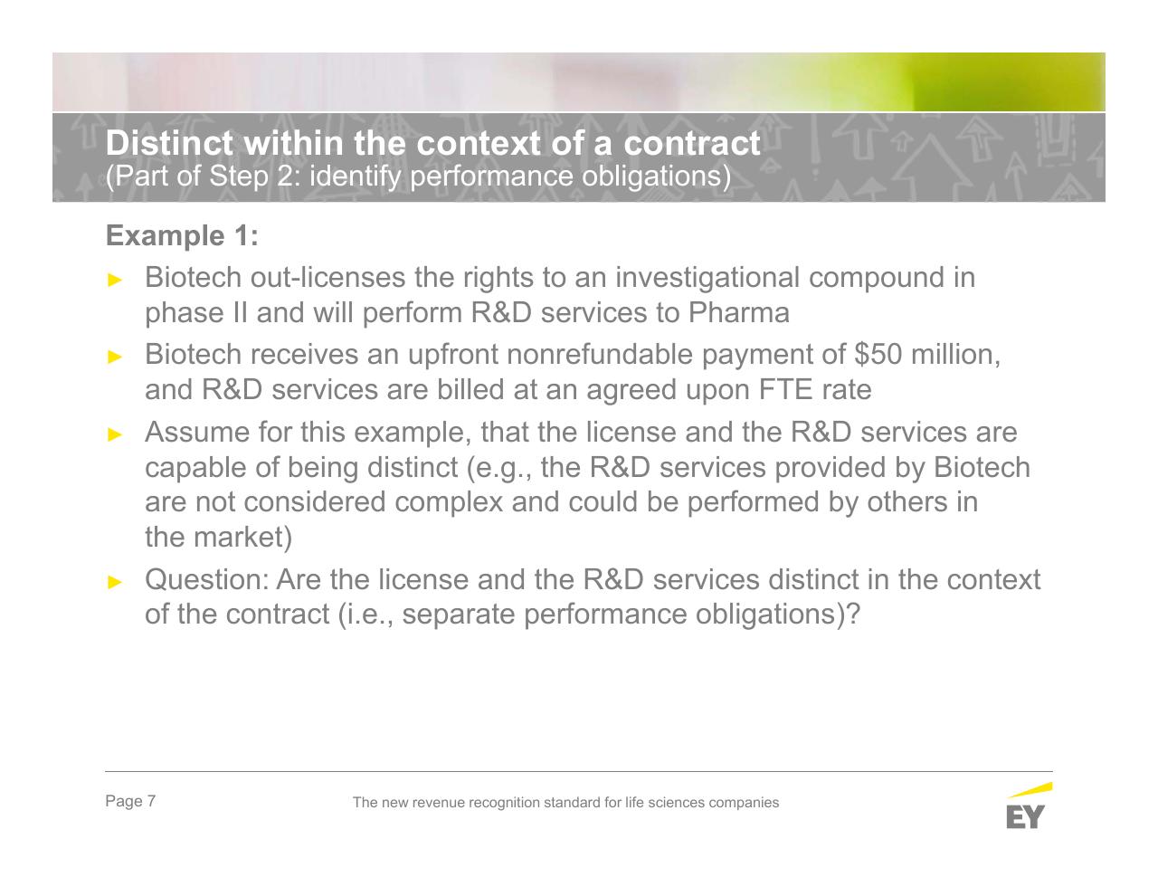 Case Study slide 7 from The New Revenue Recognition Standard For Life Sciences Companies
