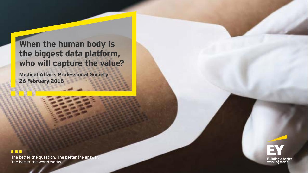 When The Human Body Is The Biggest Data Platform Who Will Capture The Value_ Medical Affairs Professional Society consulting deck cover