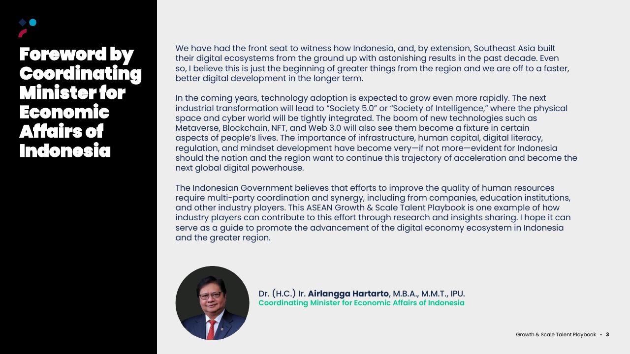 Text slide 3 from Asean Growth And Scale Talent Playbook Kearney