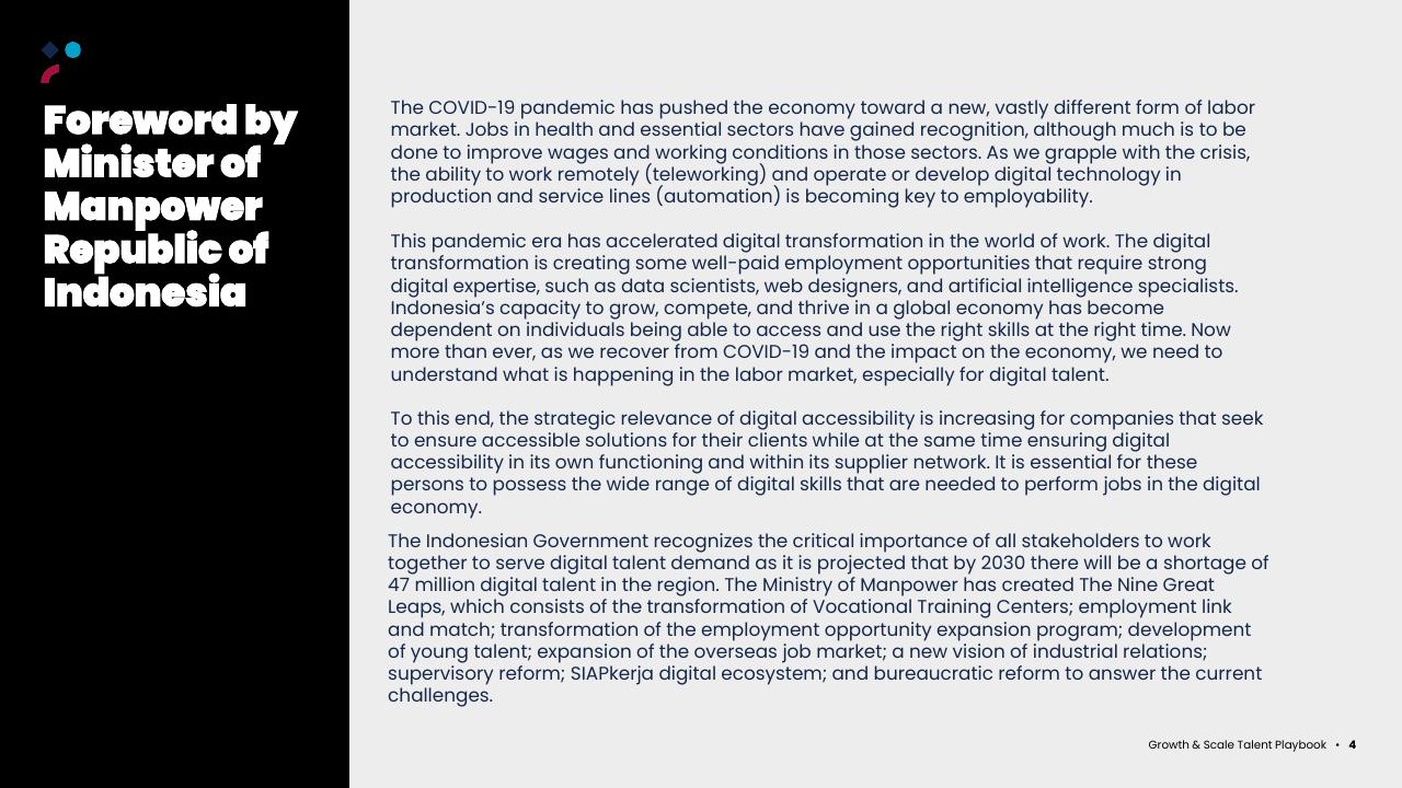 Text slide 4 from Asean Growth And Scale Talent Playbook Kearney