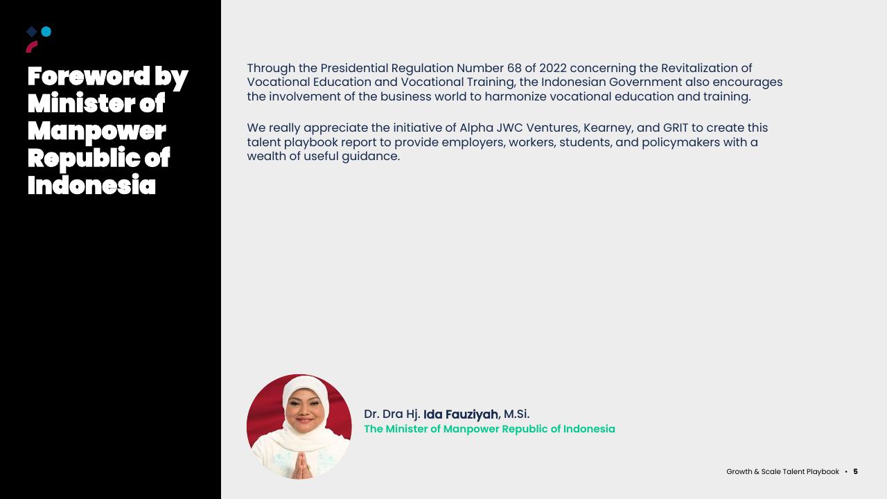 Text slide 5 from Asean Growth And Scale Talent Playbook Kearney
