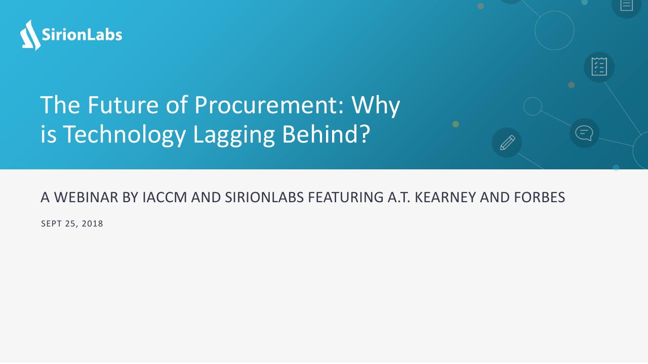 The Future Of Procurement_ Why Is Technology Lagging Behind_ Kearney consulting deck cover