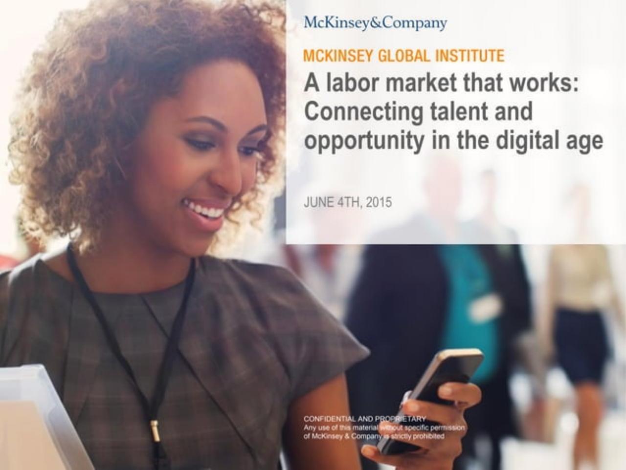 A Labor Market That Works: Connecting Talent And Opportunity In The Digital Age consulting deck cover