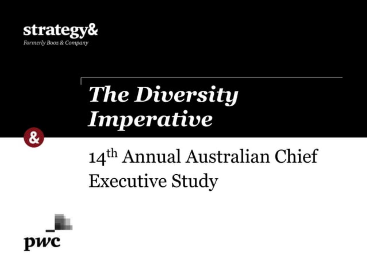 2013 Australian Chief Executive Study 41032081 consulting deck cover