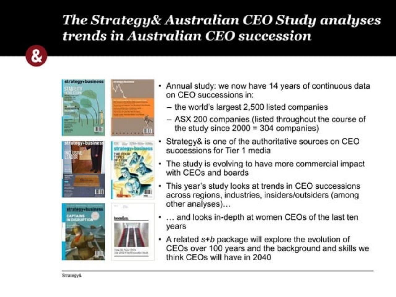 Text slide 2 from 2013 Australian Chief Executive Study 41032081