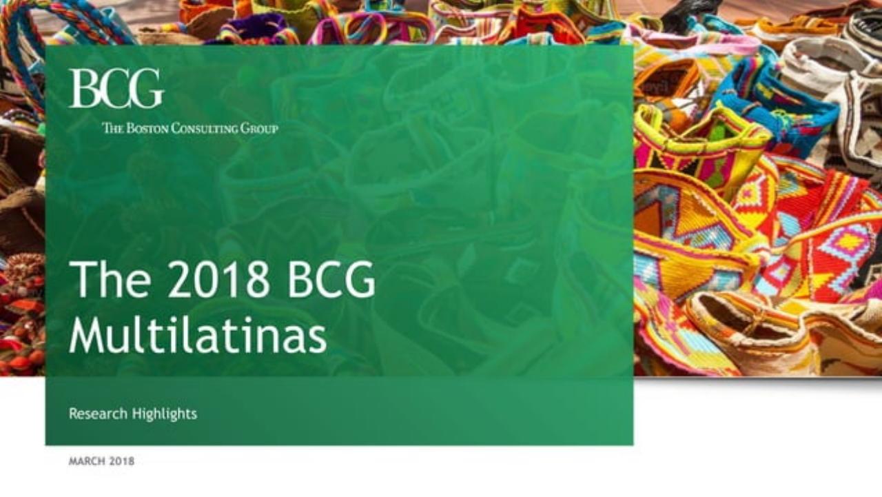 The 2018 Bcg Multilatinas consulting deck cover