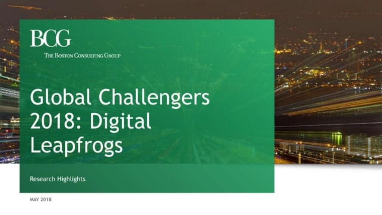 Global Challengers 2018: Digital Leapfrogs consulting deck cover