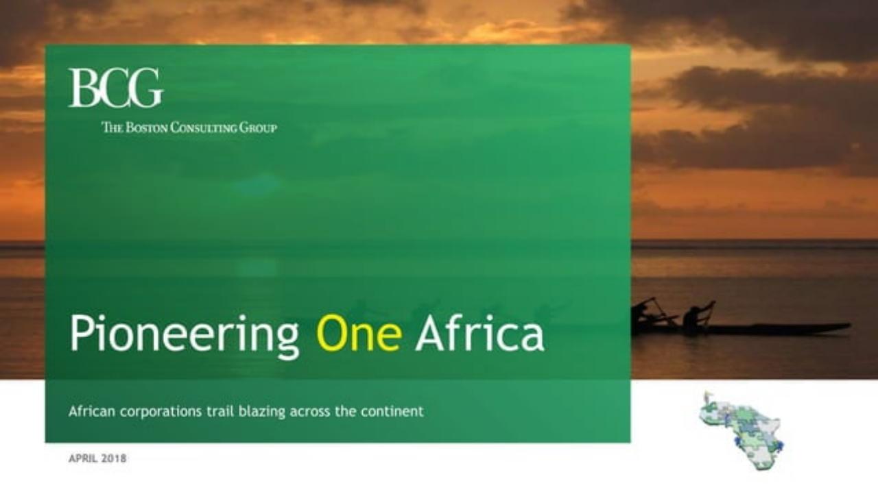 Pioneering One Africa consulting deck cover