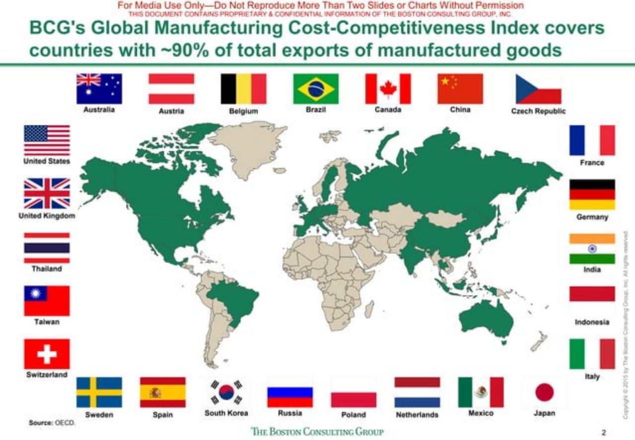 Text slide 3 from The Shifting Economics Of Global Manufacturing
