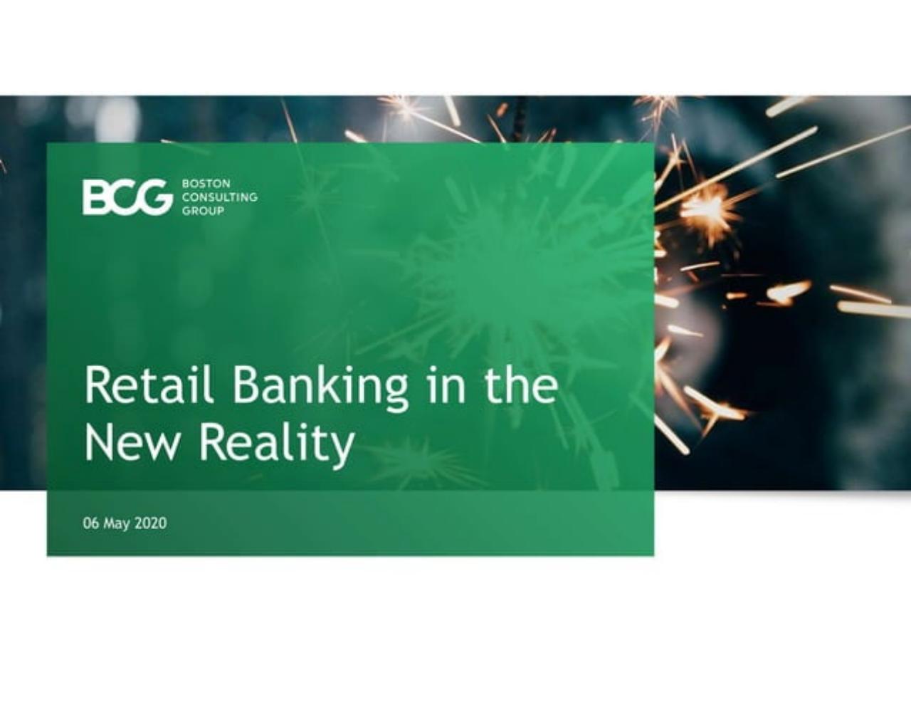 Retail Banking In The New Reality consulting deck cover