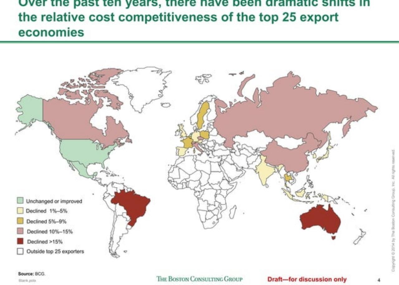 Chart slide 5 from The Shifting Economics Of Global Manufacturing
