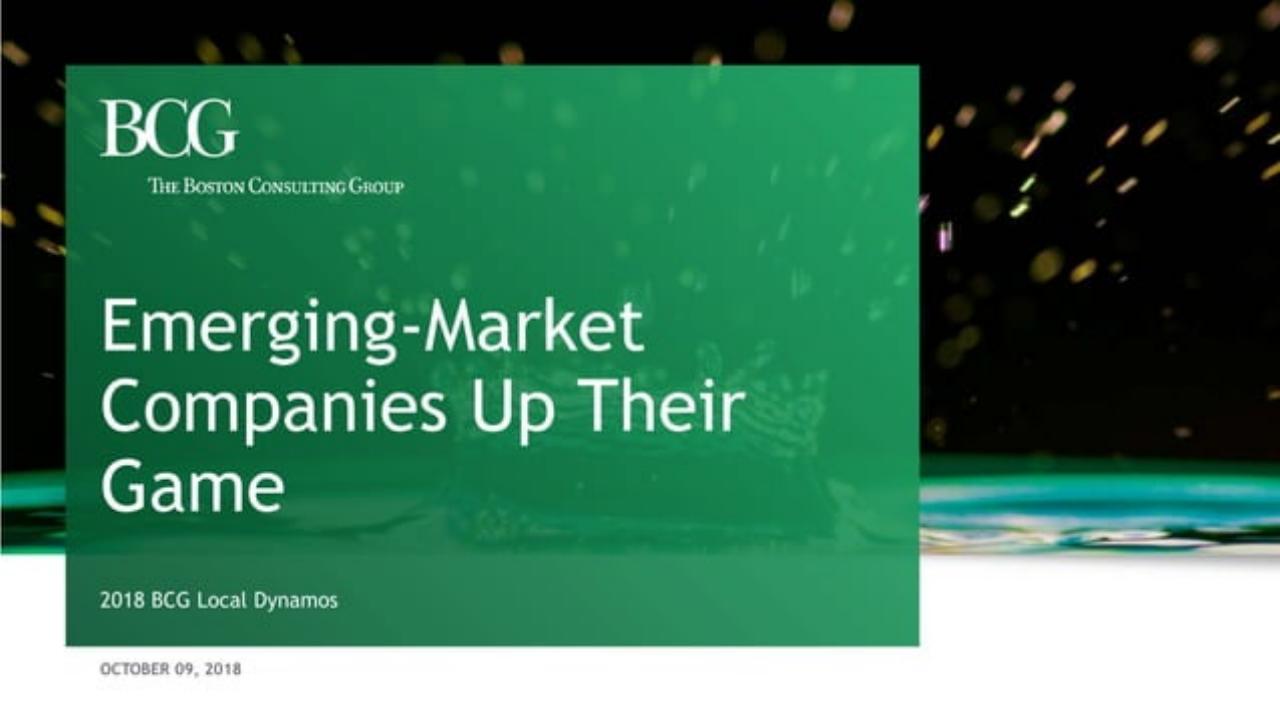 Emerging-Market Companies Up Their Game consulting deck cover