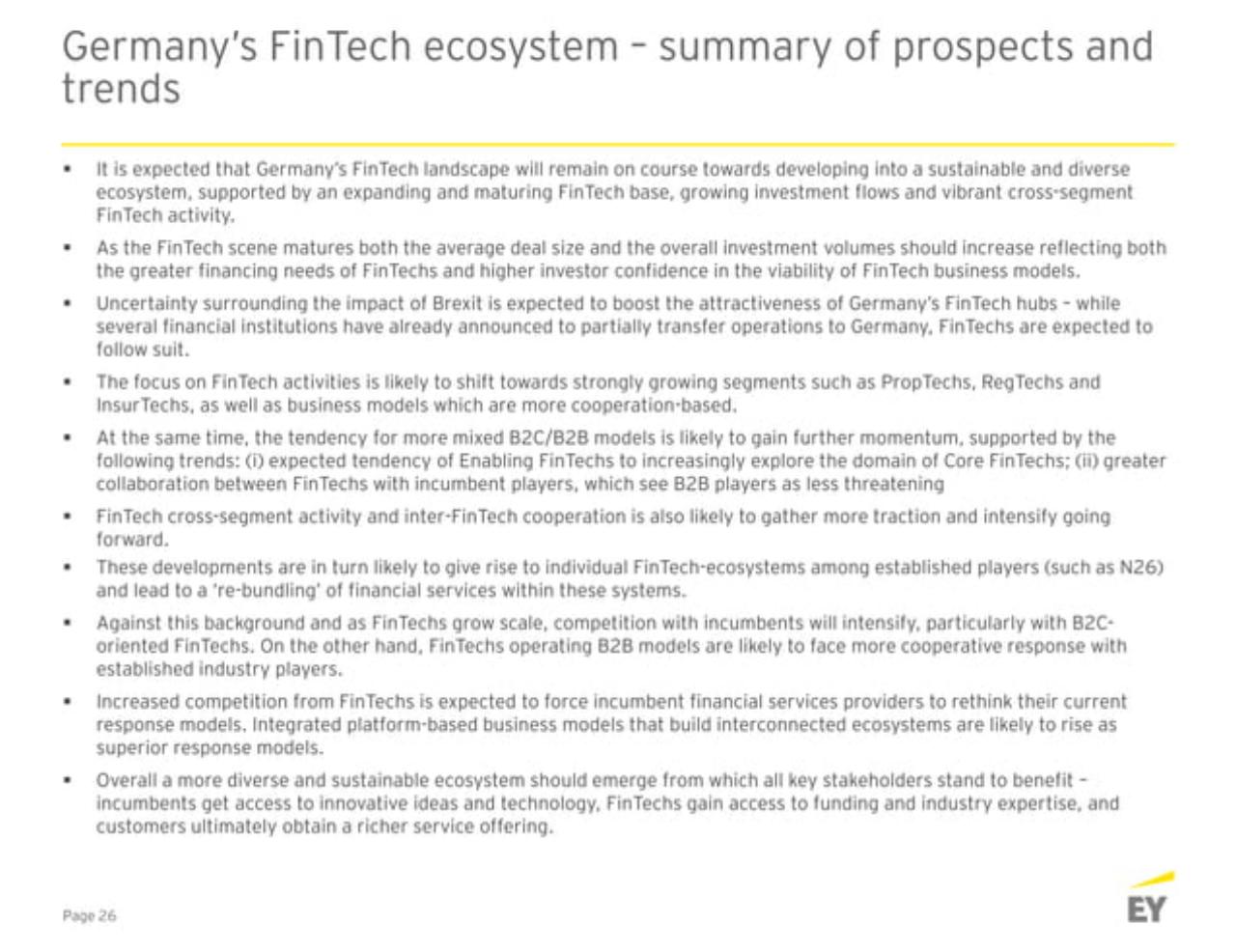 Text slide 27 from Germanyfintechlandscape EY
