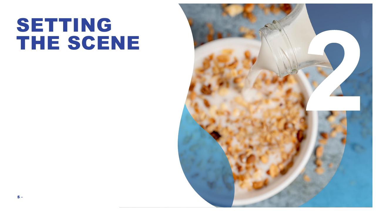 Section Divider slide 5 from Dairy Category Template