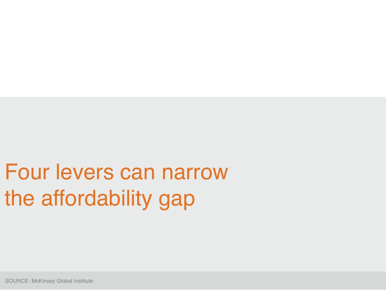 Section Divider slide 8 from A Blueprint For Addressing The Global Affordable Housing Challenge