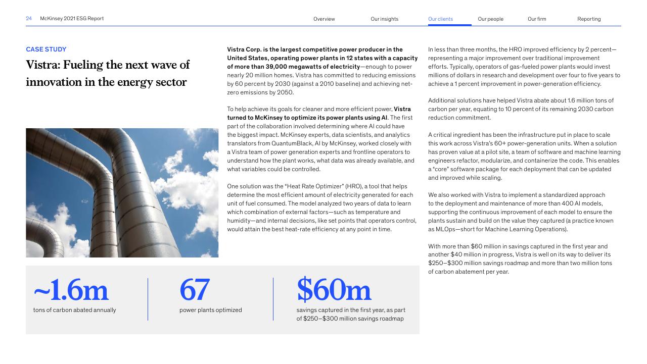 Case Study slide 24 from Accelerating Sustainable And Inclusive Growth McKinsey