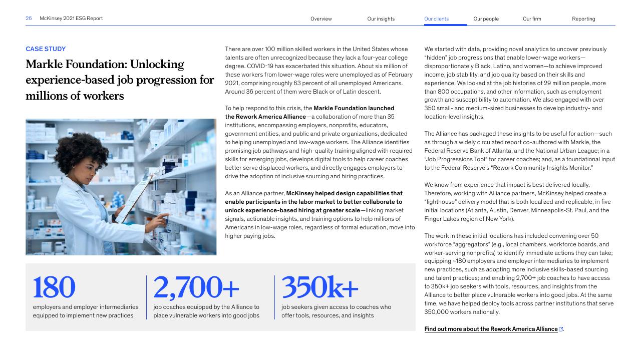 Case Study slide 26 from Accelerating Sustainable And Inclusive Growth McKinsey