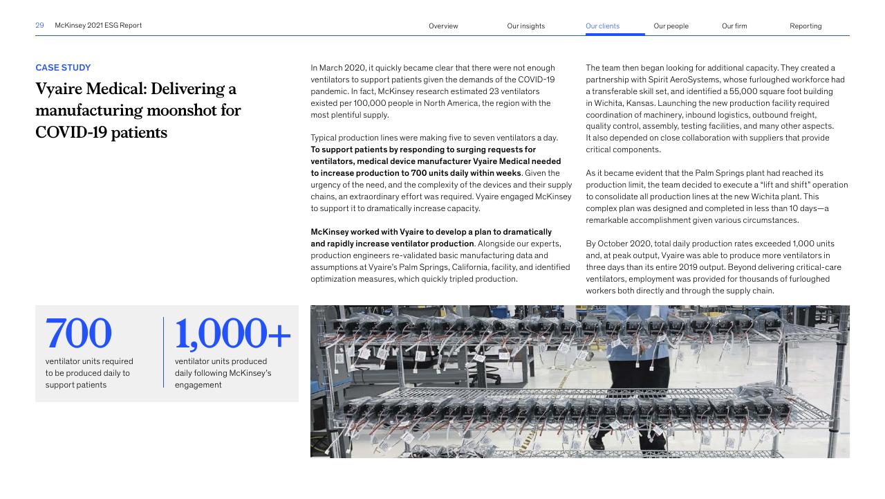 Case Study slide 29 from Accelerating Sustainable And Inclusive Growth McKinsey