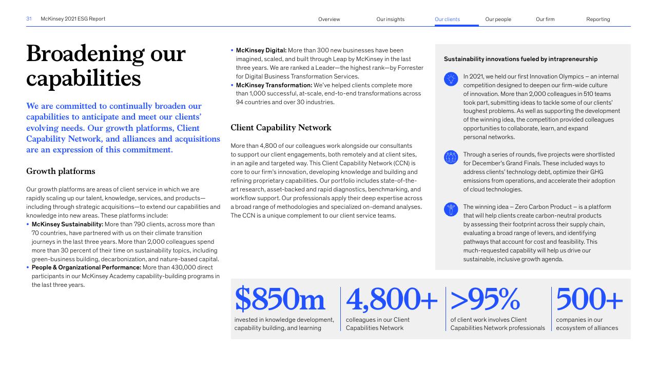 Text slide 31 from Accelerating Sustainable And Inclusive Growth McKinsey