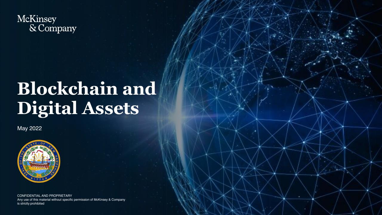 Blockchain And Digital Assets McKinsey consulting deck cover