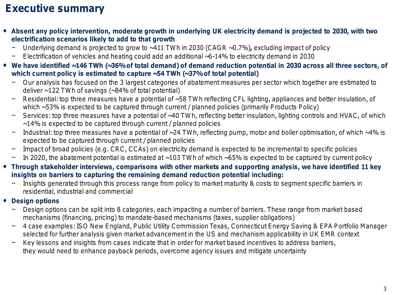 Text slide 4 from Capturing The Full Electricity Efficiency Potential Of The UK