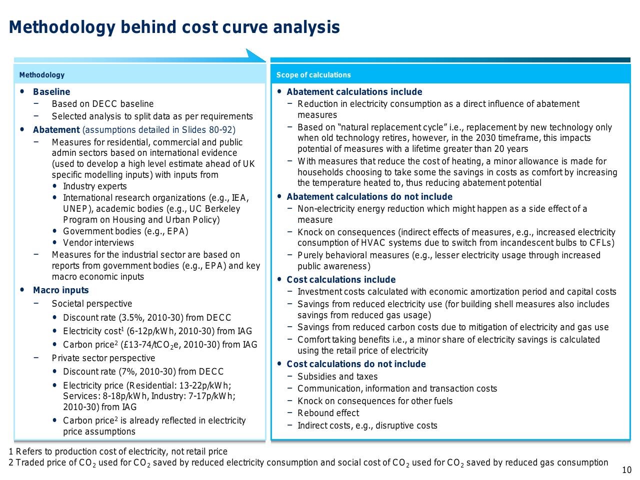 Comparison slide 11 from Capturing The Full Electricity Efficiency Potential Of The UK