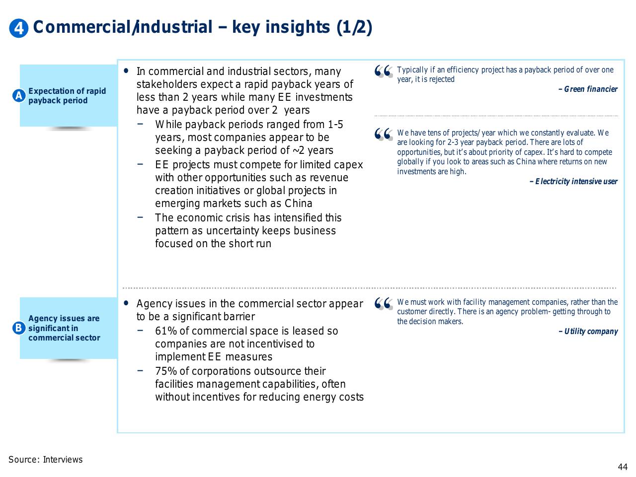 Comparison slide 45 from Capturing The Full Electricity Efficiency Potential Of The UK