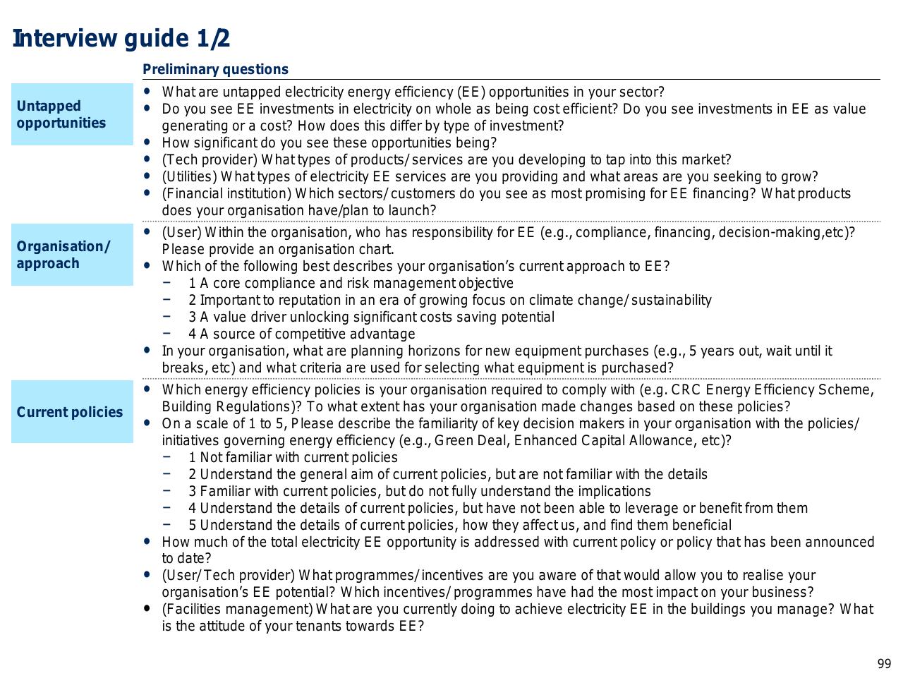 Text slide 100 from Capturing The Full Electricity Efficiency Potential Of The UK
