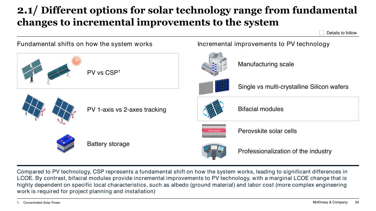 Comparison slide 34 from Chilean Hydrogen Pathway McKinsey