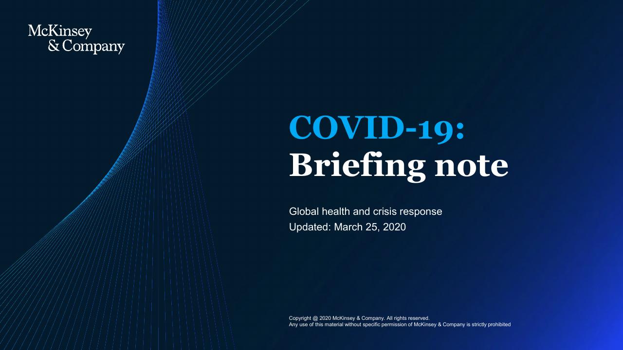 COVID 19_ Briefing Note McKinsey consulting deck cover