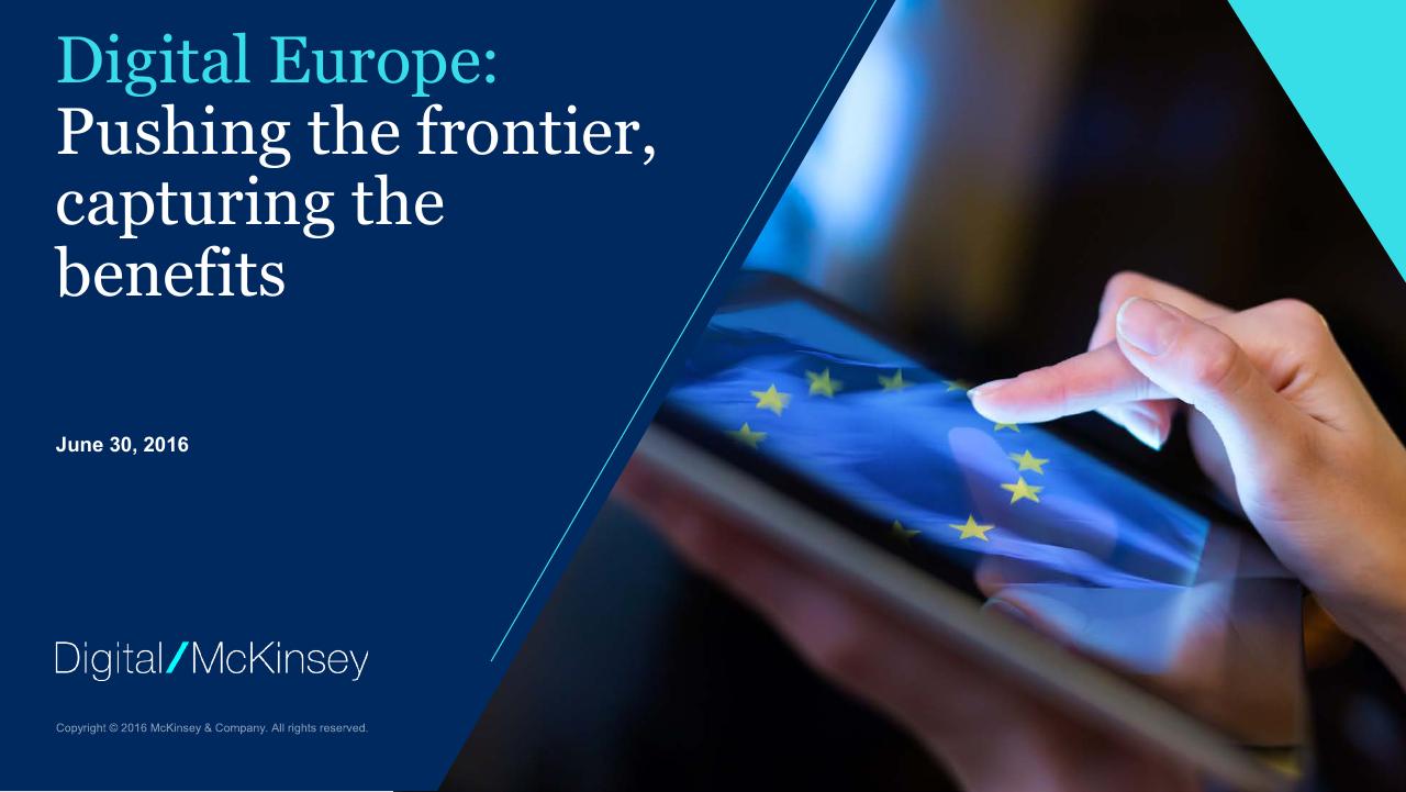 Digital Europe_ Pushing The Frontier Capturing The Benefits consulting deck cover