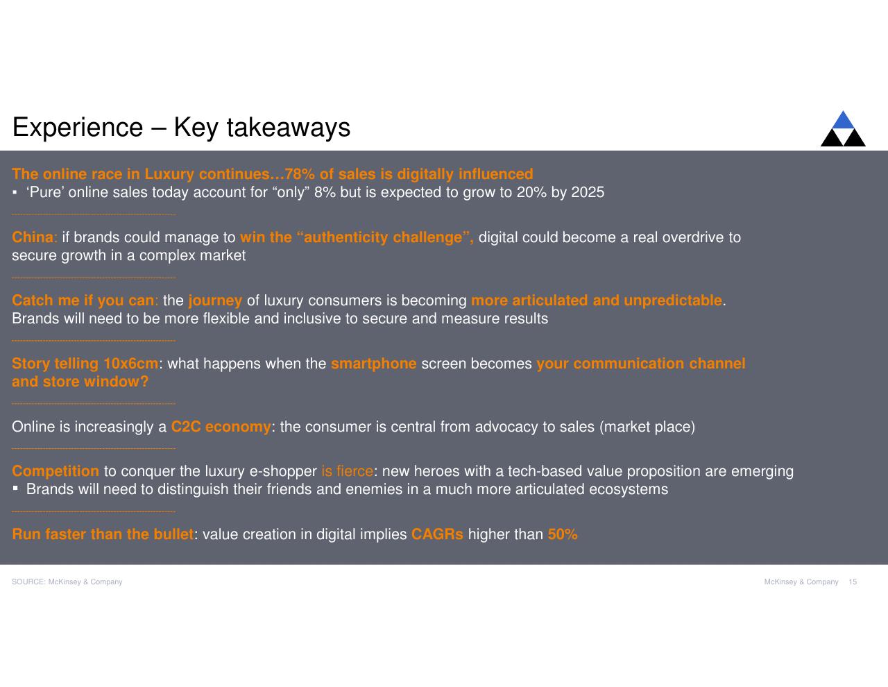 Text slide 15 from Digital Luxury Experience 2017