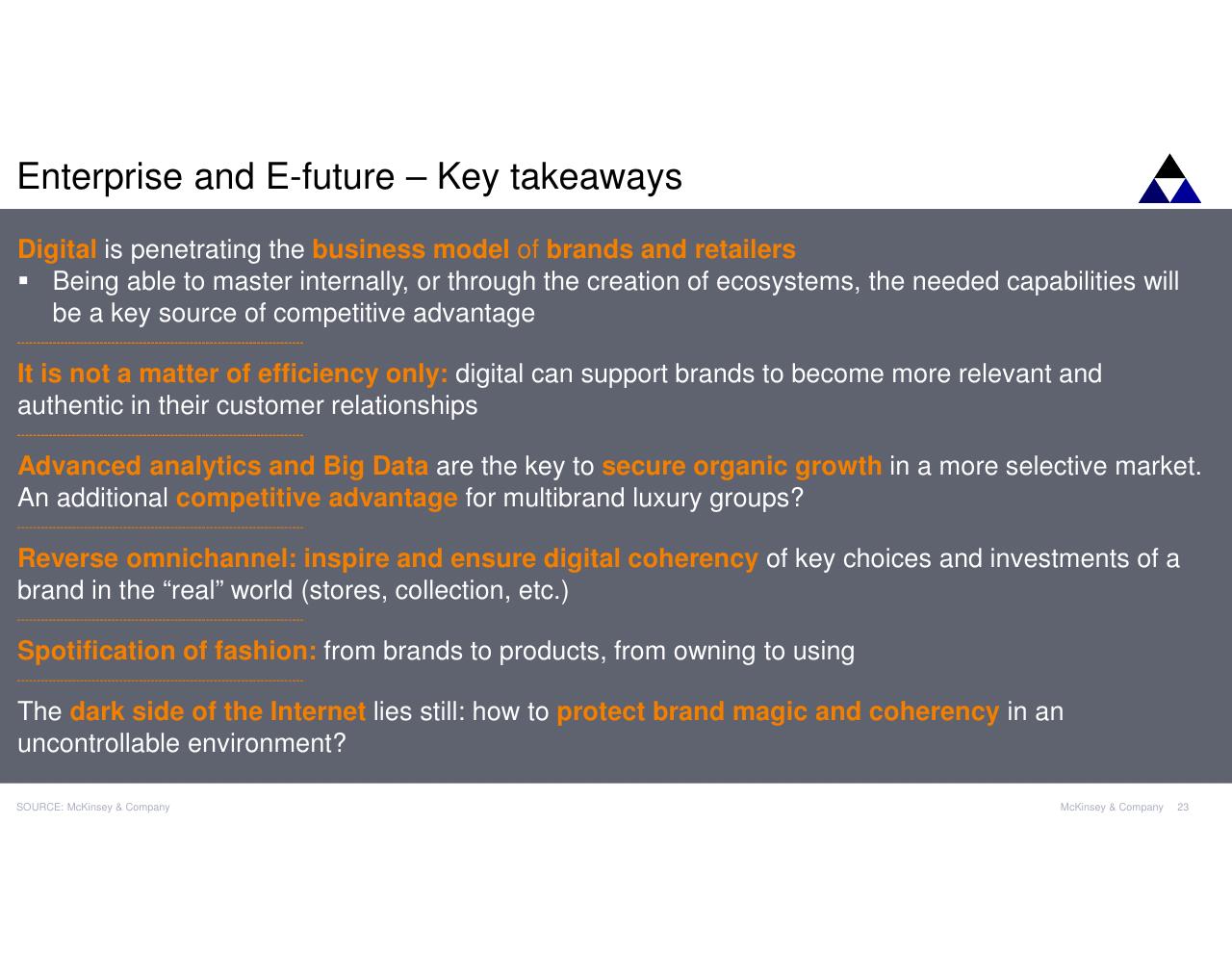 Text slide 23 from Digital Luxury Experience 2017